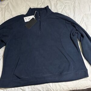Unisex Navy Quarter-Zip Pullover 3XL